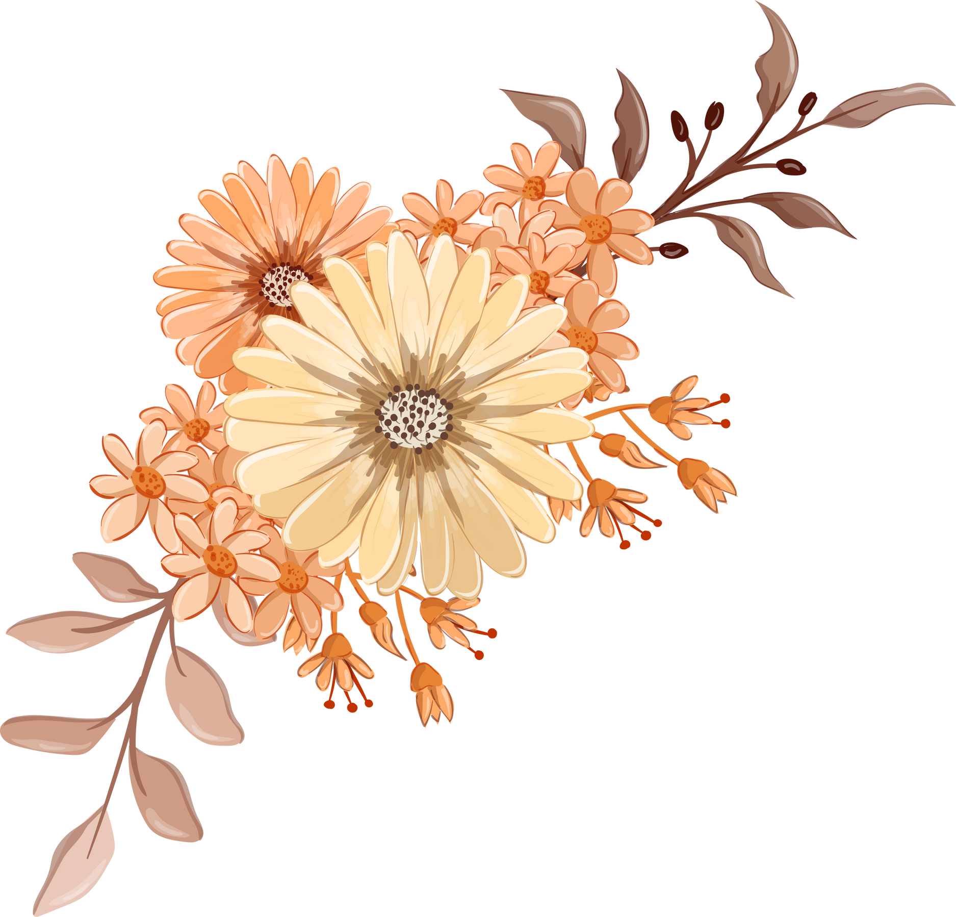 Orange Flower Arrangement